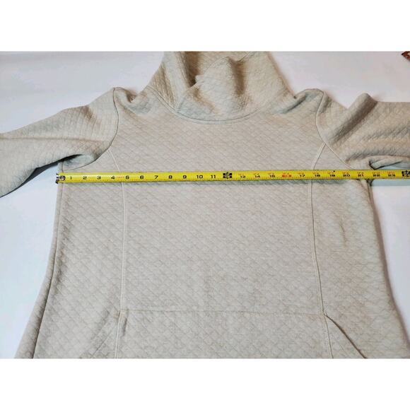 Kuhl Mock Neck Women's XL Sweater ATHENA Merino Wool Blend Ivory Outdoor Hiking - Picture 9 of 11